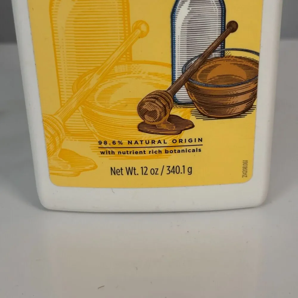 Burt's Bees Body Lotion Pump Bottle Milk & Honey Normal to Dry Skin 12oz NEW
